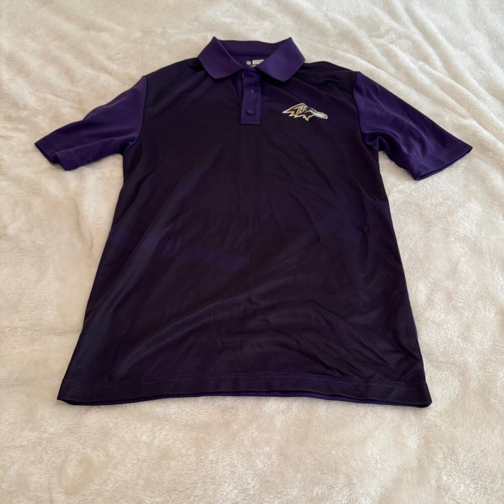 NFL Team Apparel TX3 Cool Baltimore Ravens Polo Shirt Size S